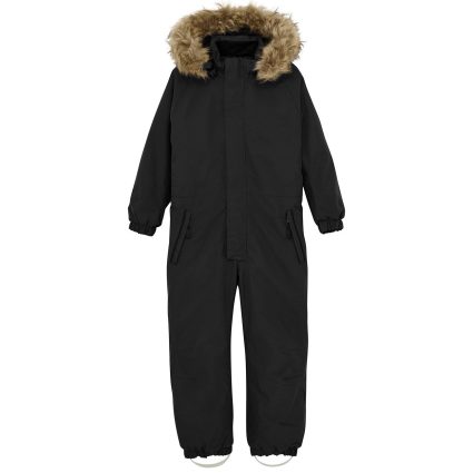 Color Kids Black Flyverdragt m. Fake Fur - Str. 110