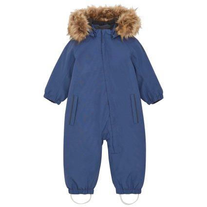 Color Kids Vintage Indigo Flyverdragt m. Fake Fur - Str. 74