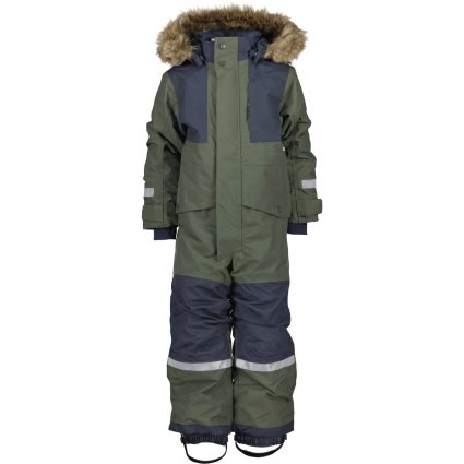 Didriksons Deep Green Björnen Kids Coverall - Str. 80