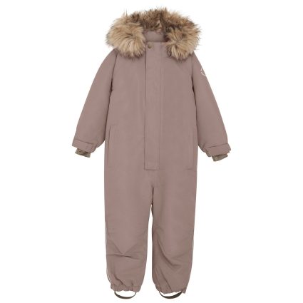 En Fant Pine Bark Flyverdragt m. Fake fur - Str. 98