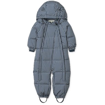 LIEWOOD Check Classic Navy / Dark Sandy Sylvie Baby Flyverdragt - Str. 68