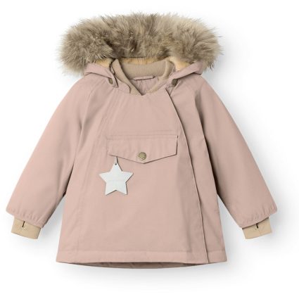 Mini A ture Adobe rose Wang Fleece Vinterjakke m. Pels - Str. 18 mdr/86