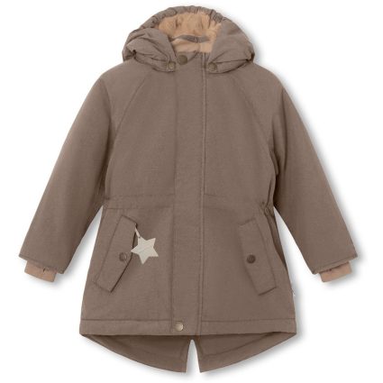 Mini A ture Morel grey Vikania Fleece Vinterjakke - Str. 6 år/116