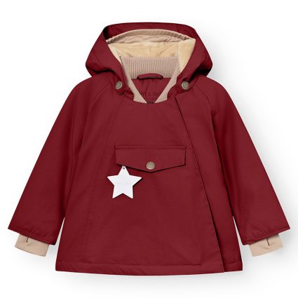 Mini A ture Red merlot Wang Fleece Vinterjakke - Str. 3 år/98