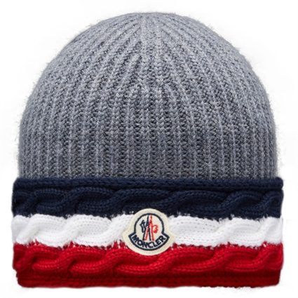 Moncler Berretto Tricot Hue Medium Grey - Str. S/50-52