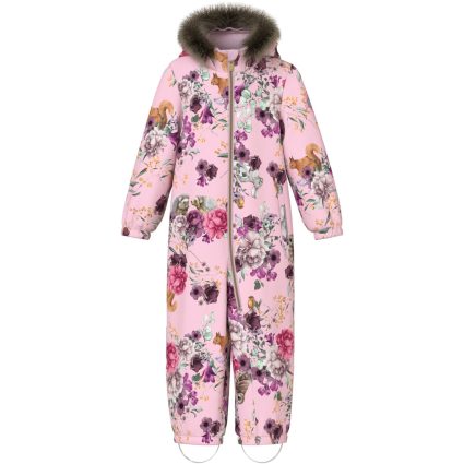 Name It Parfait Pink Woodland Snow10 Flyverdragt AOP Fo Noos - Str. 80